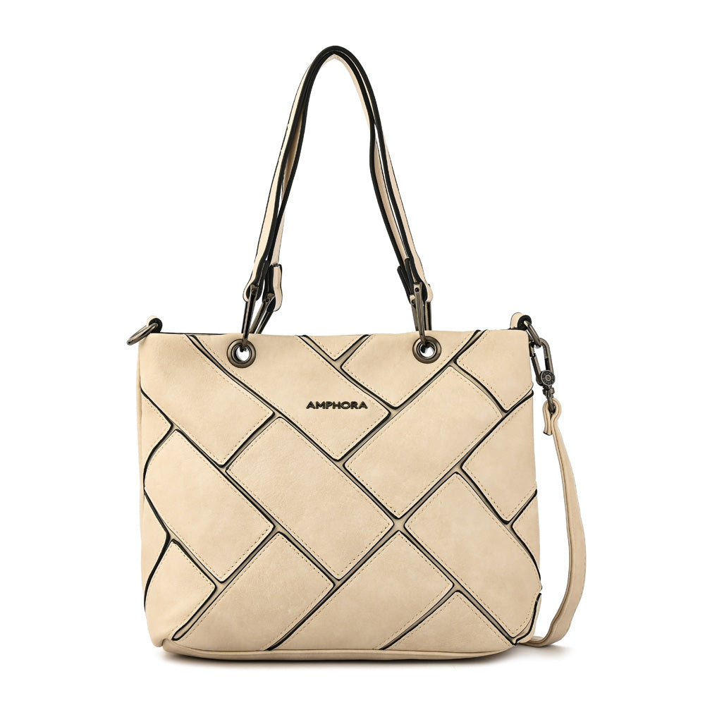 Deluca small off-white shoulder bag