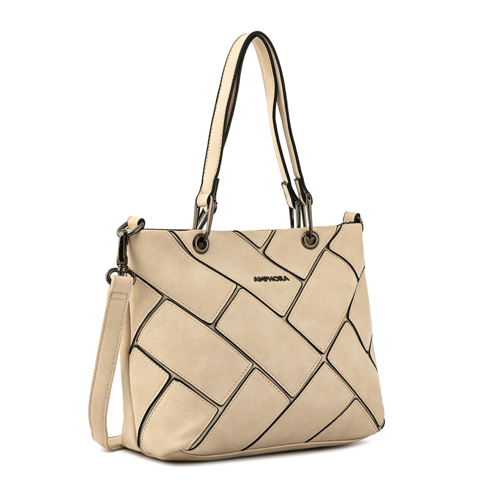 Deluca small off-white shoulder bag