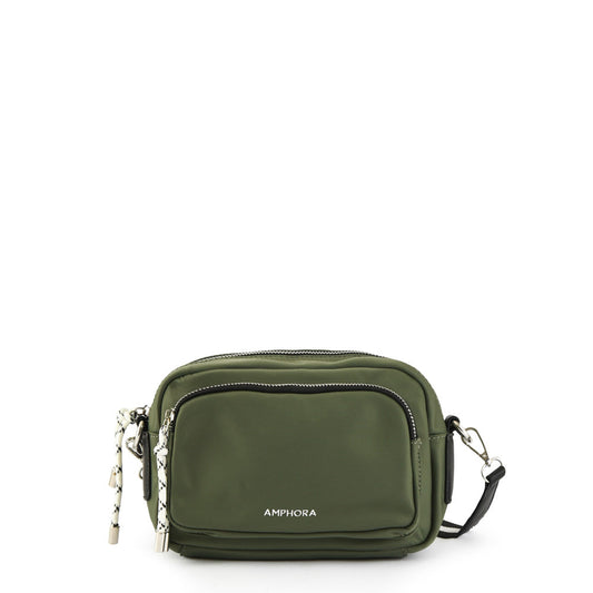 Small olive green aferdita crossbody wallet
