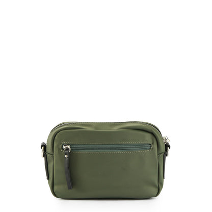 Small olive green aferdita crossbody wallet