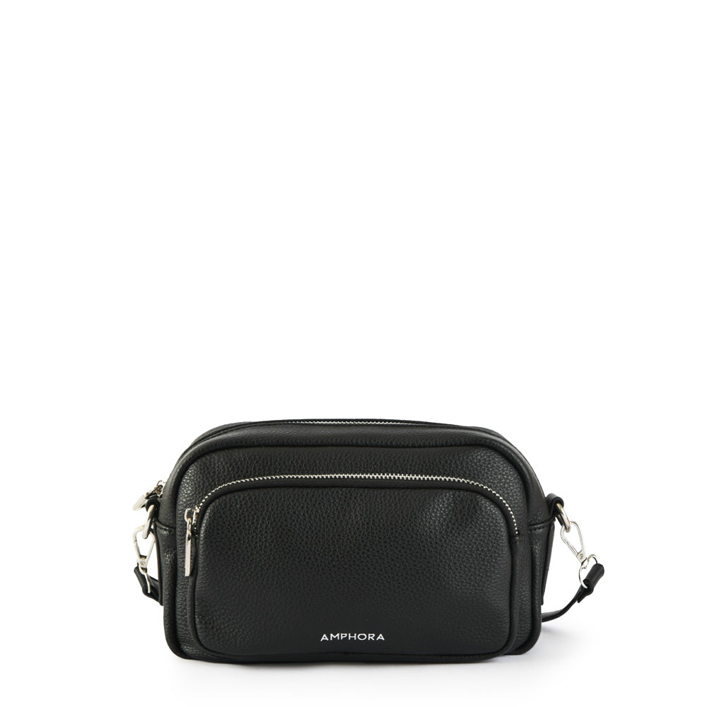 Special black aferdita small crossbody wallet