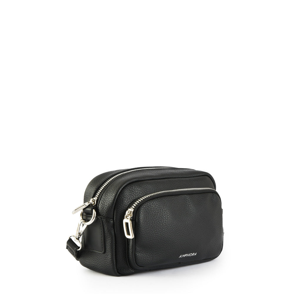 Special black aferdita small crossbody wallet