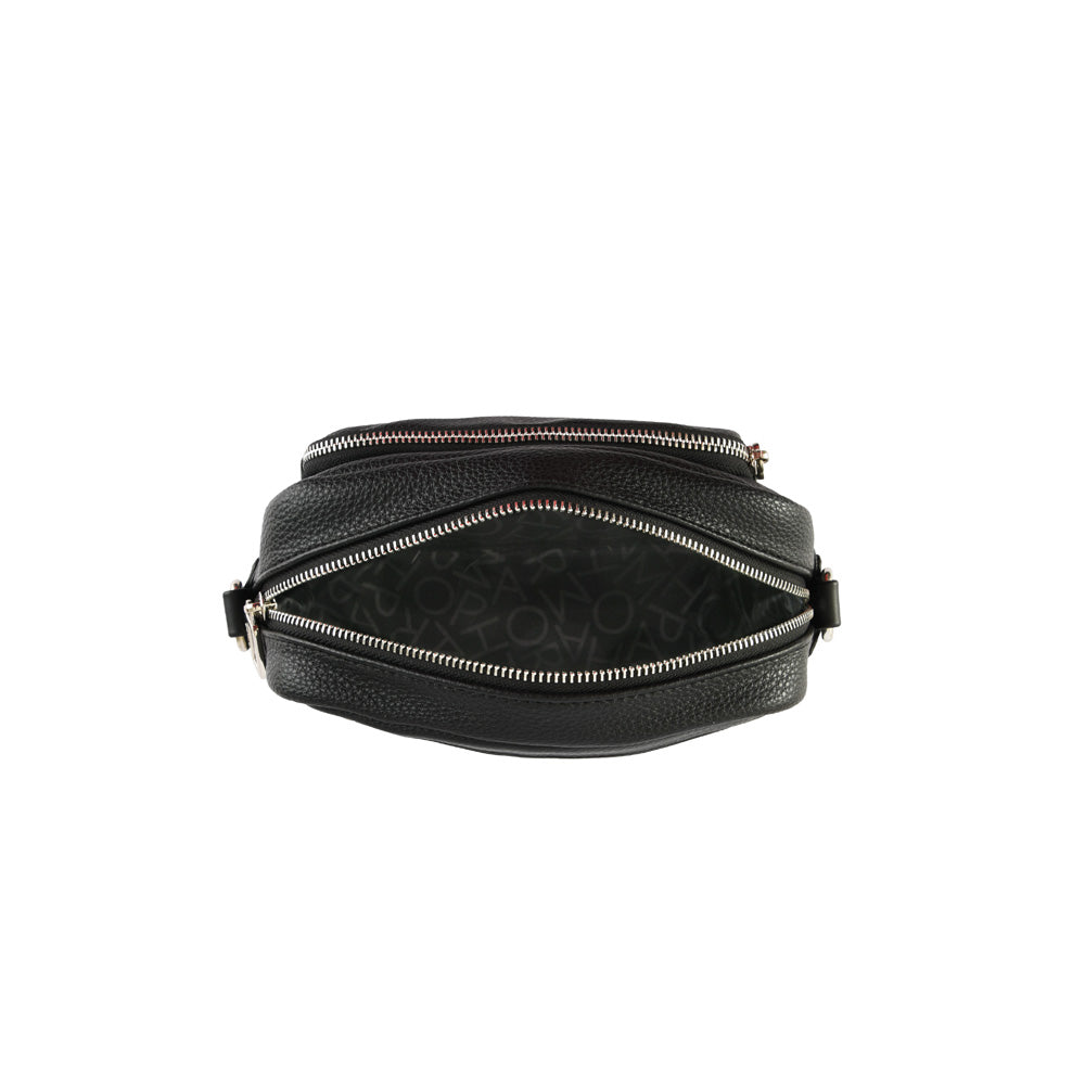 Special black aferdita small crossbody wallet