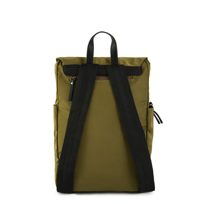 Brett Olive Green Large Notebook Backpack