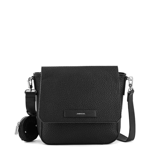 Medium black cameleon crossbody wallet