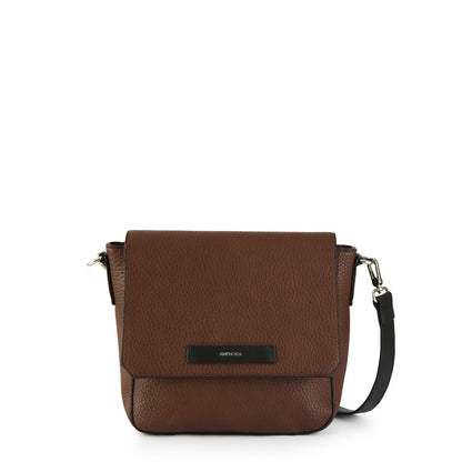 Medium dark brown cameleon crossbody wallet