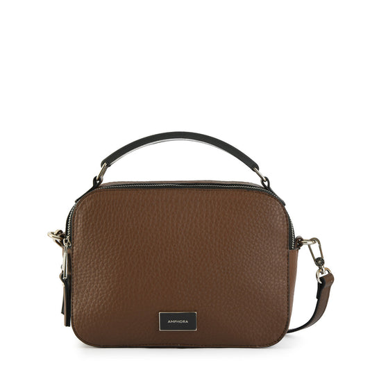 Small shoulder bag in dark brown