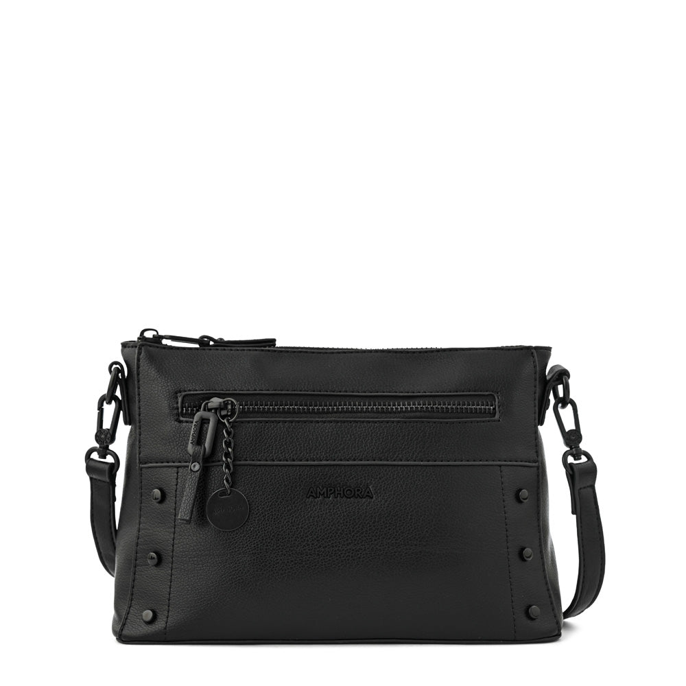 Large black jasmine shoulder bag