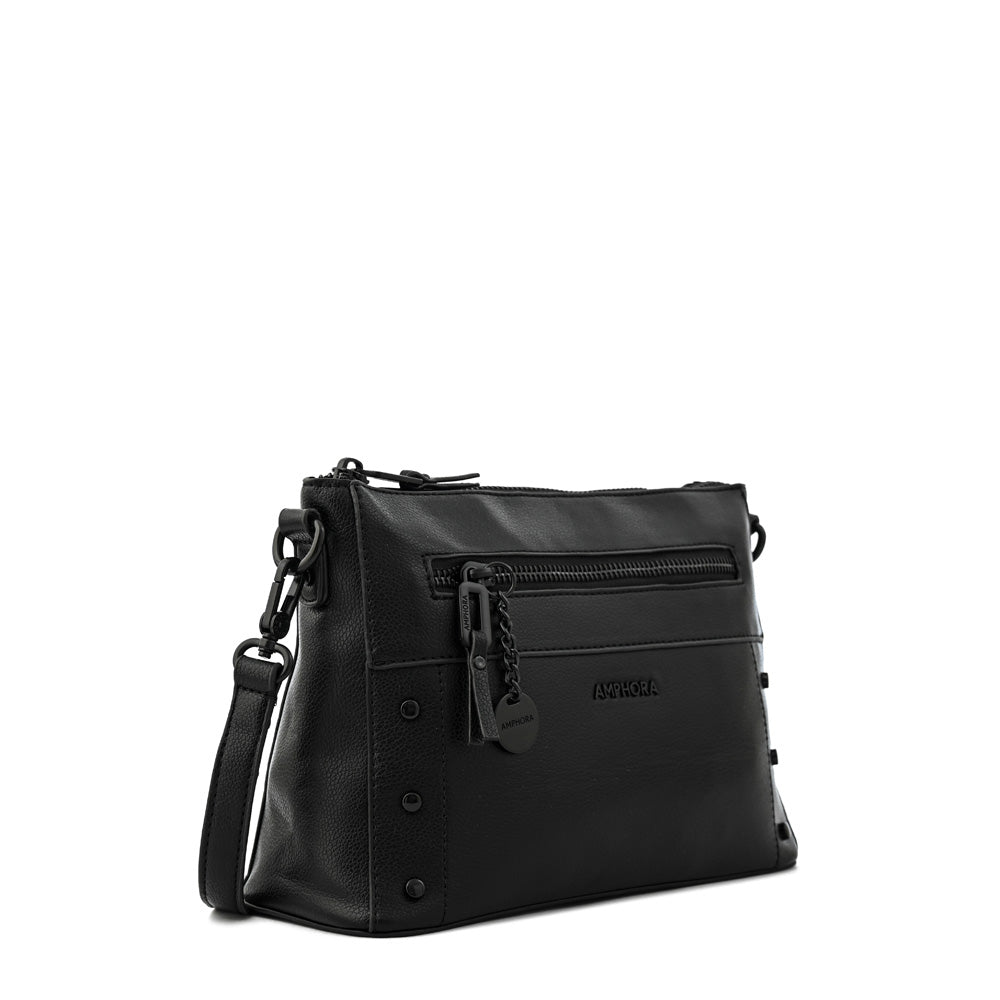 Large black jasmine shoulder bag