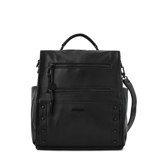Medium black jasmine backpack