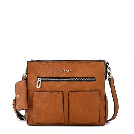 Medium brown silvia shoulder bag