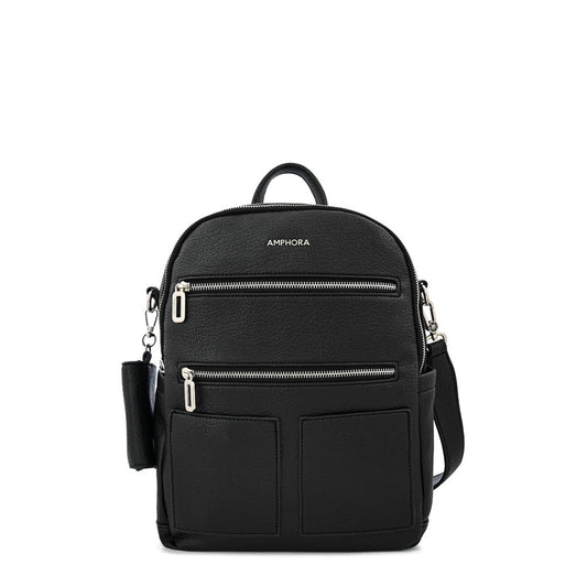 Silvia large black backpack