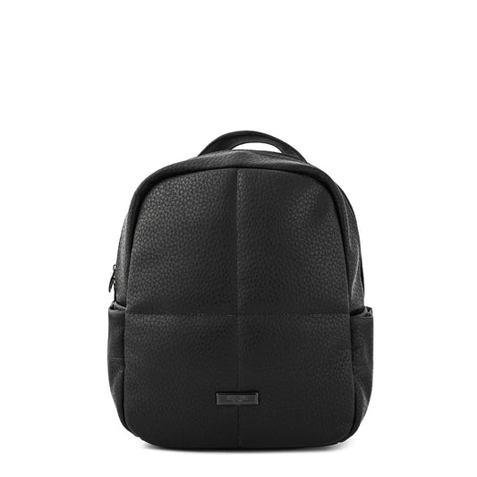 Medium textured black charo backpack