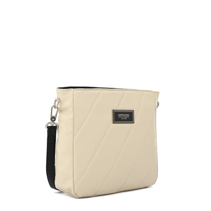 Janelle Beige Medium Crossbody Wallet