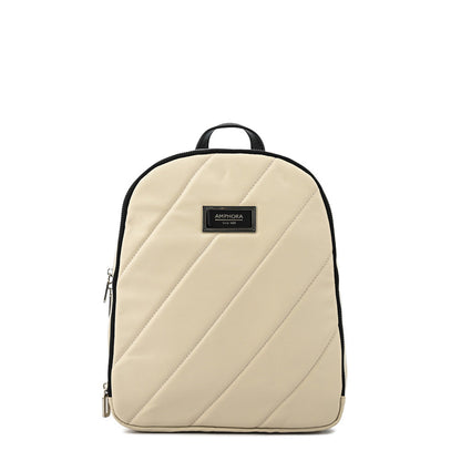 Janelle beige small backpack