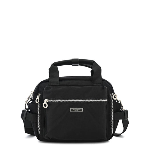 Medium black lani crossbody bag