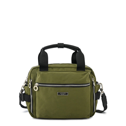 Medium olive green lani crossbody bag