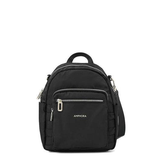 Tessie medium black backpack