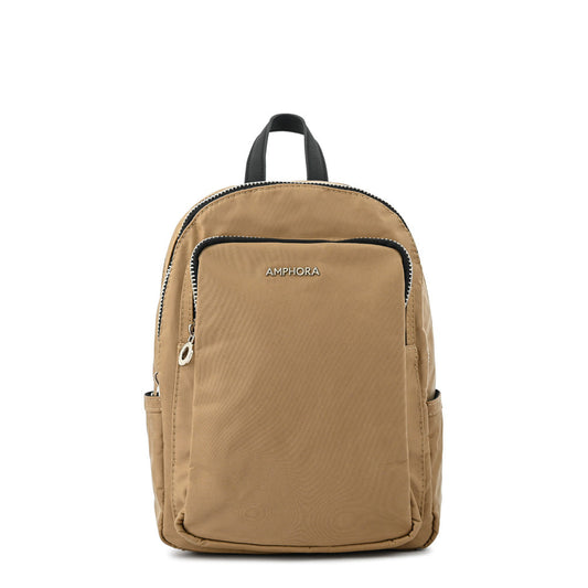 Dark beige karina medium backpack