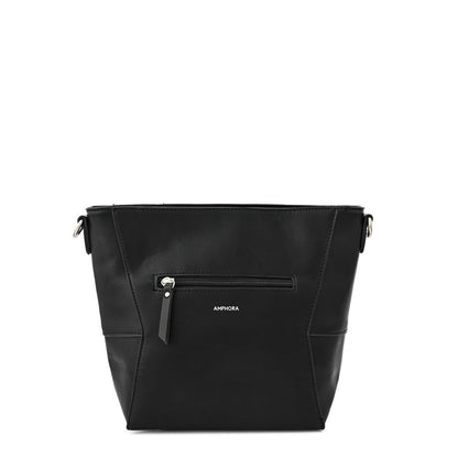 Medium straight cut shoulder bag maurin black