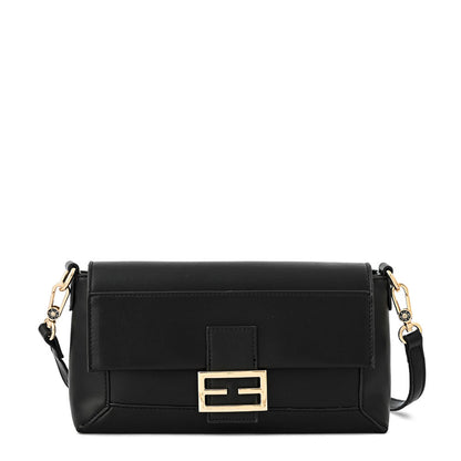 Felita Medium Textured Black Crossbody Wallet