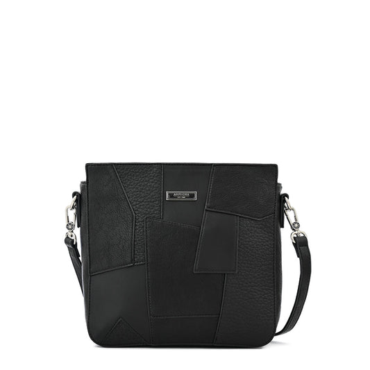 Medium black cleo crossbody wallet