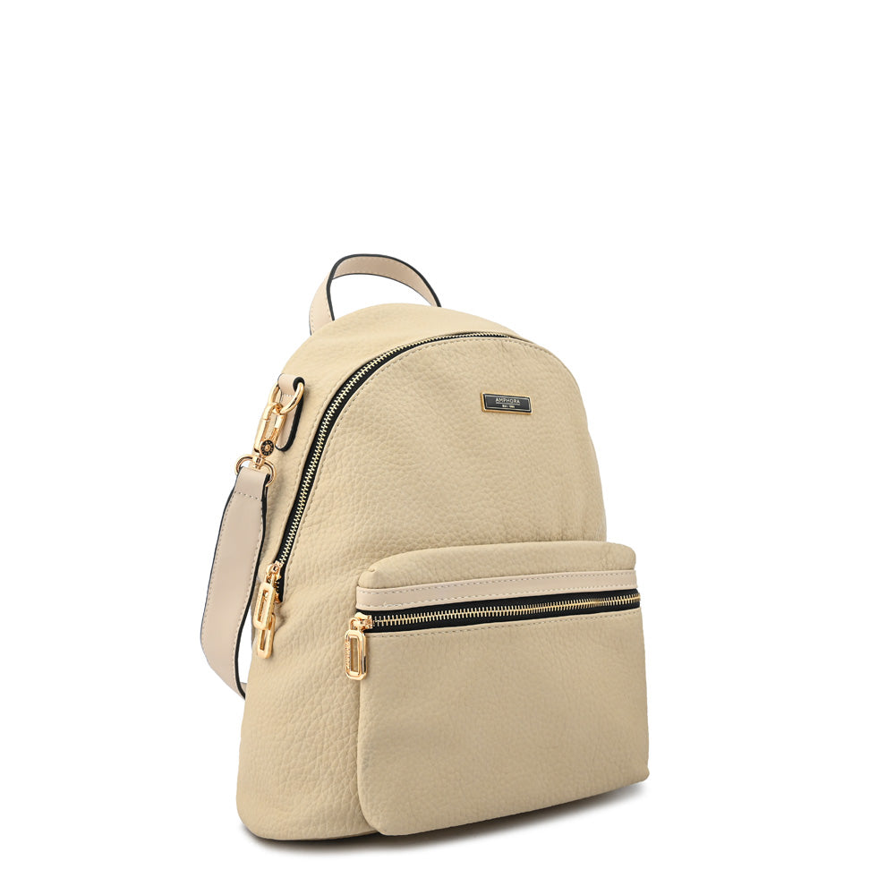 Large beige crystal backpack