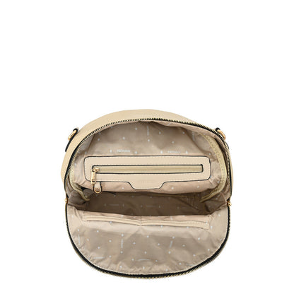 Large beige crystal backpack