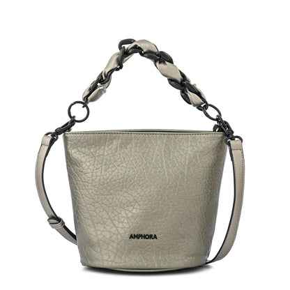 Small dark silver keira crossbody wallet