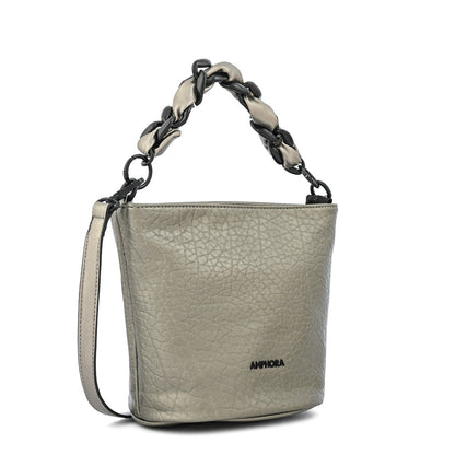 Small dark silver keira crossbody wallet