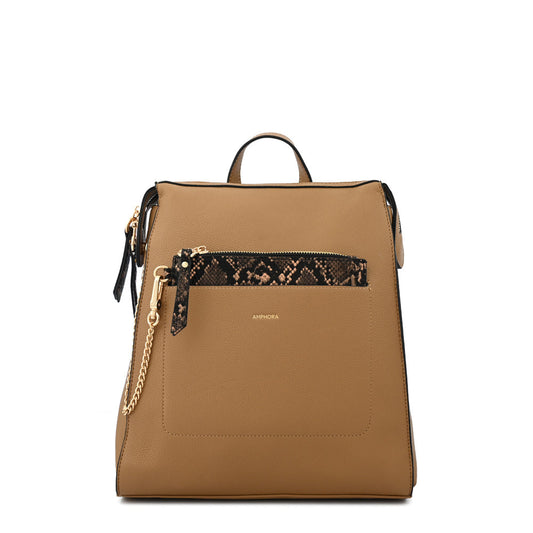 Nuria camel medium backpack