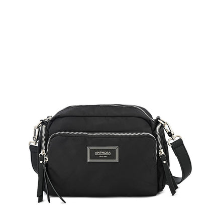 Ziva medium black crossbody bag