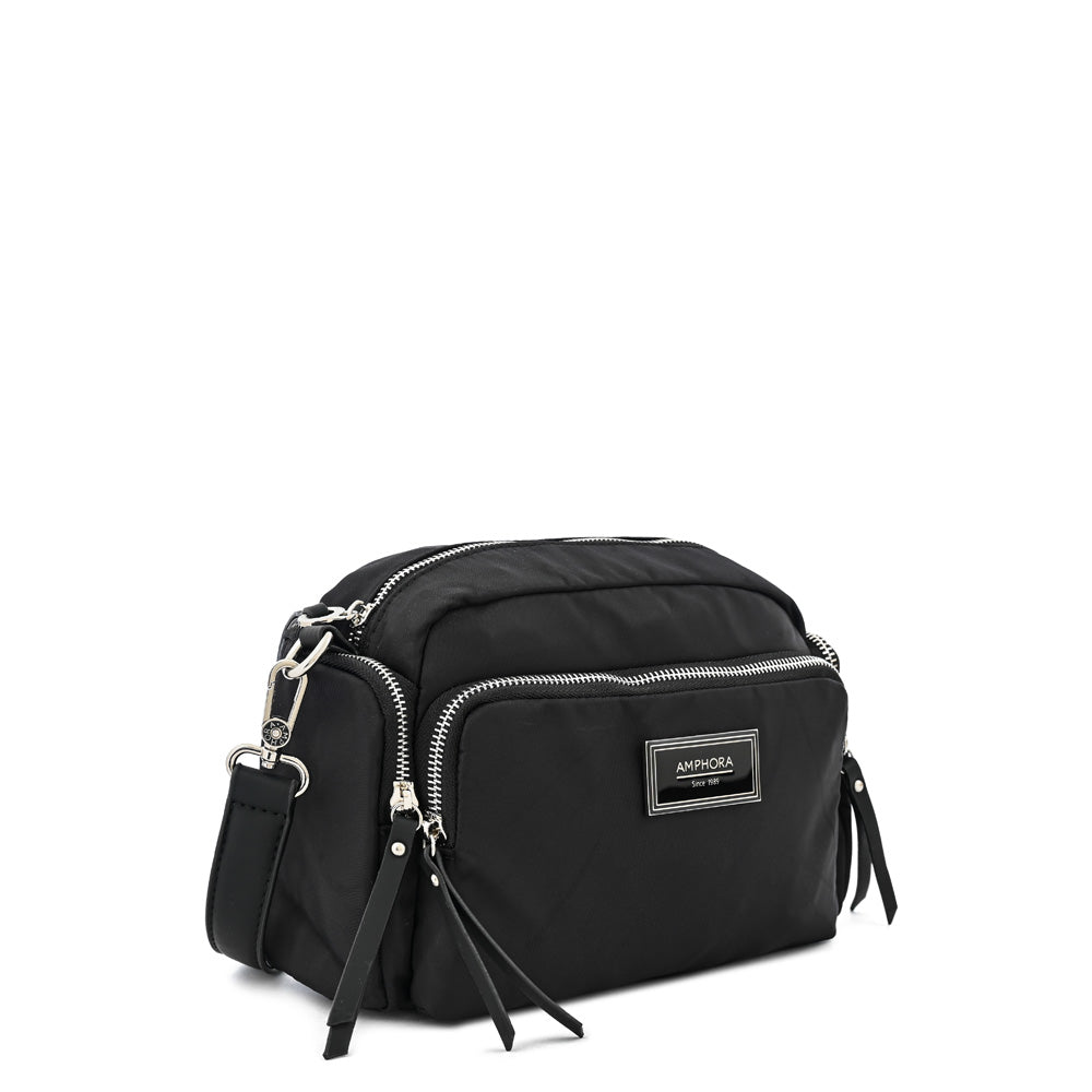 Ziva medium black crossbody bag