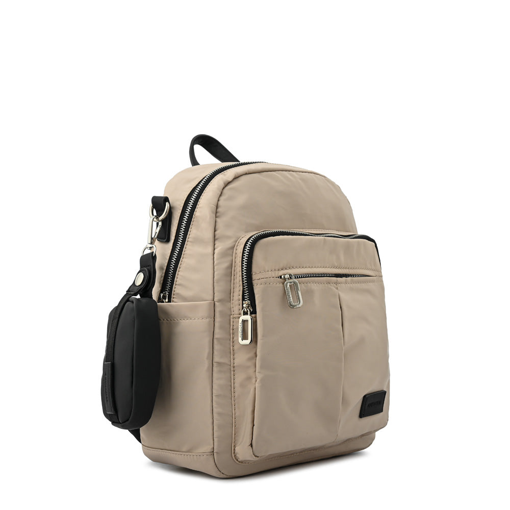 Large aura taupe backpack