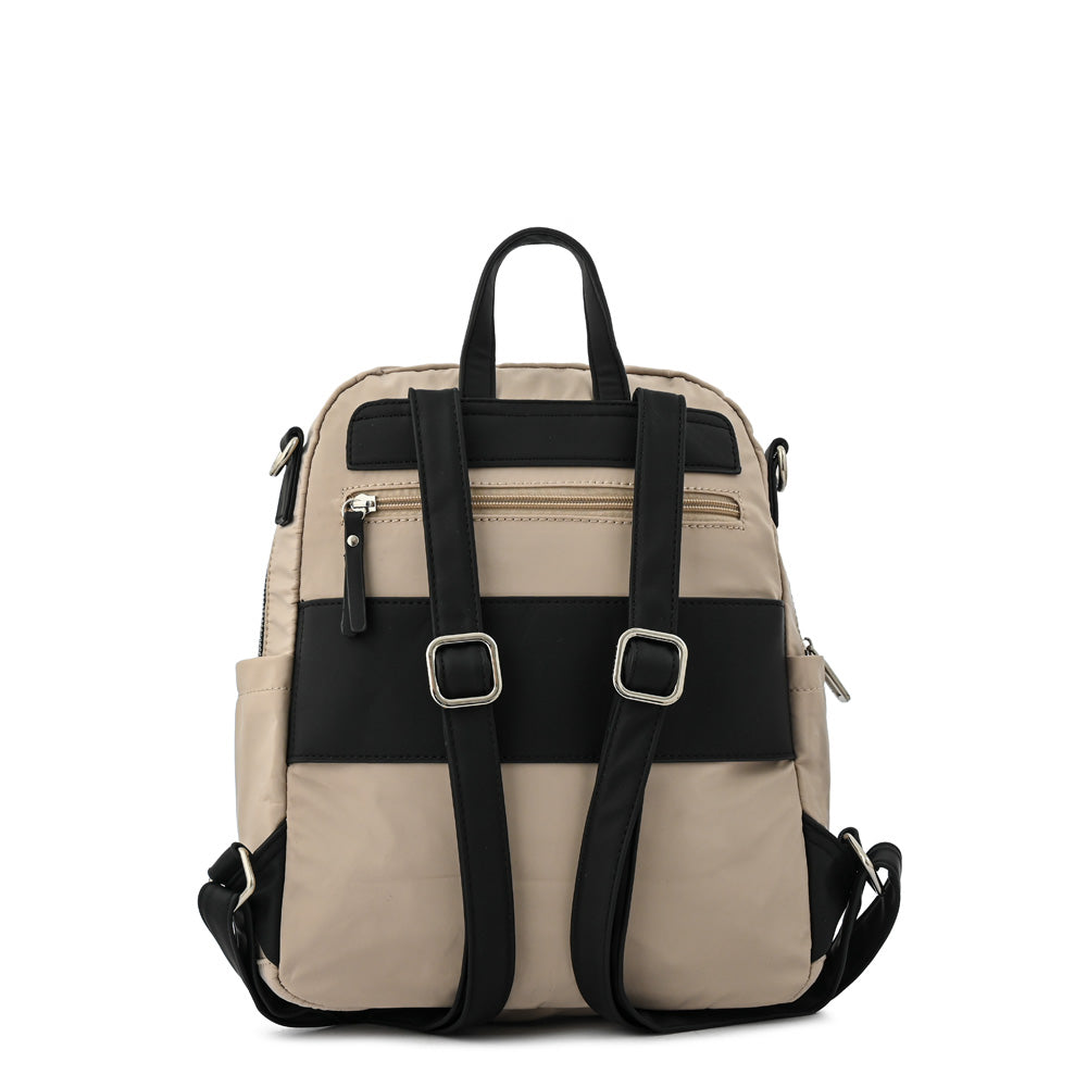 Large aura taupe backpack