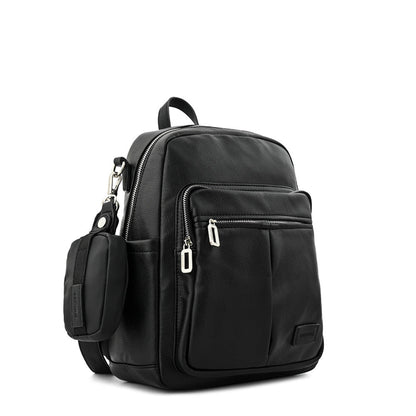 Large textured black aura backpack