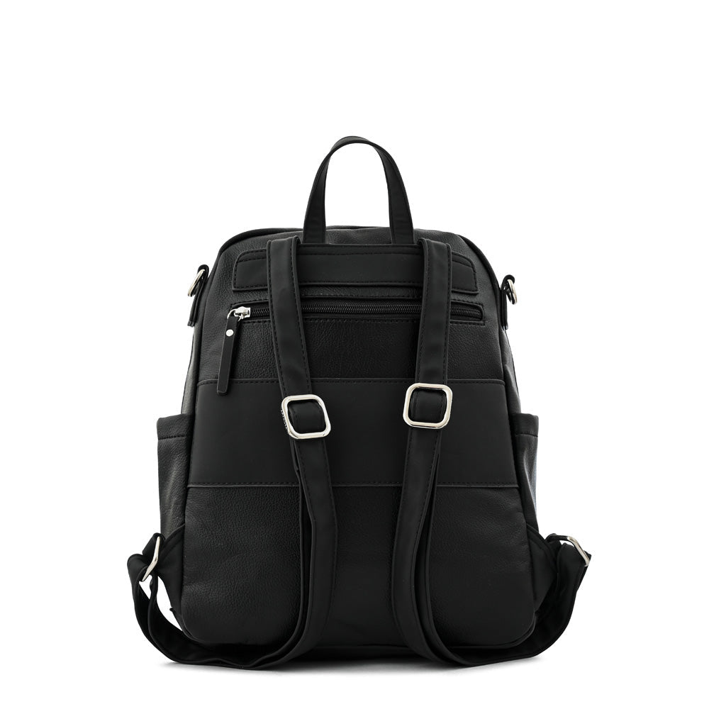 Large textured black aura backpack