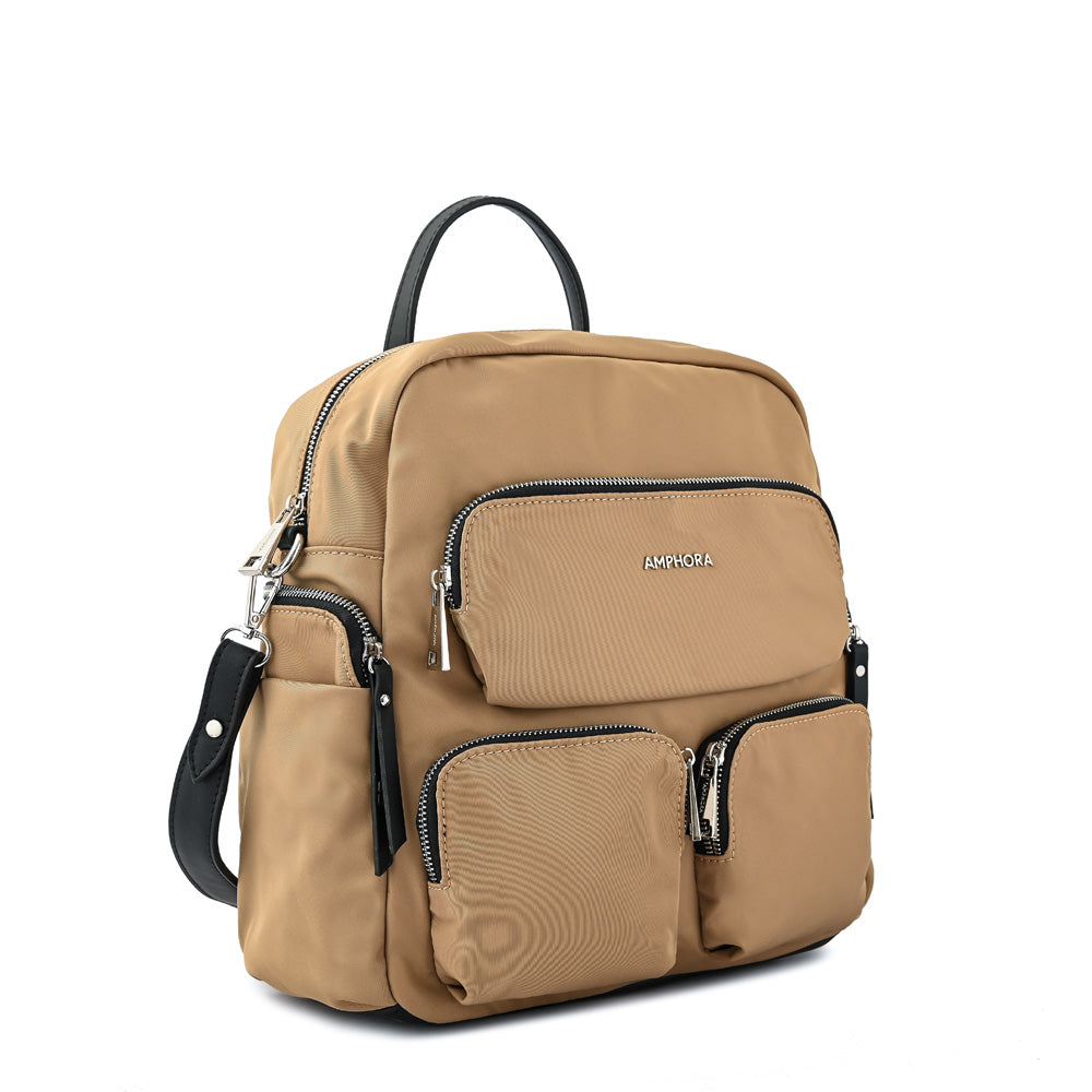 Medium beige naty backpack