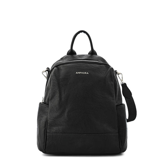 Medium large black backpack