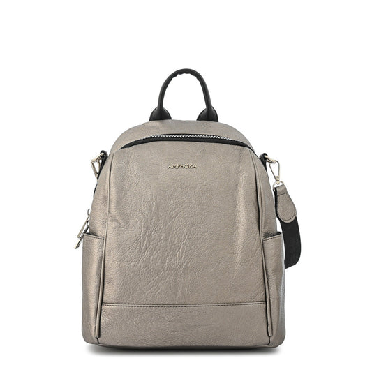 Dark silver medium large backpack