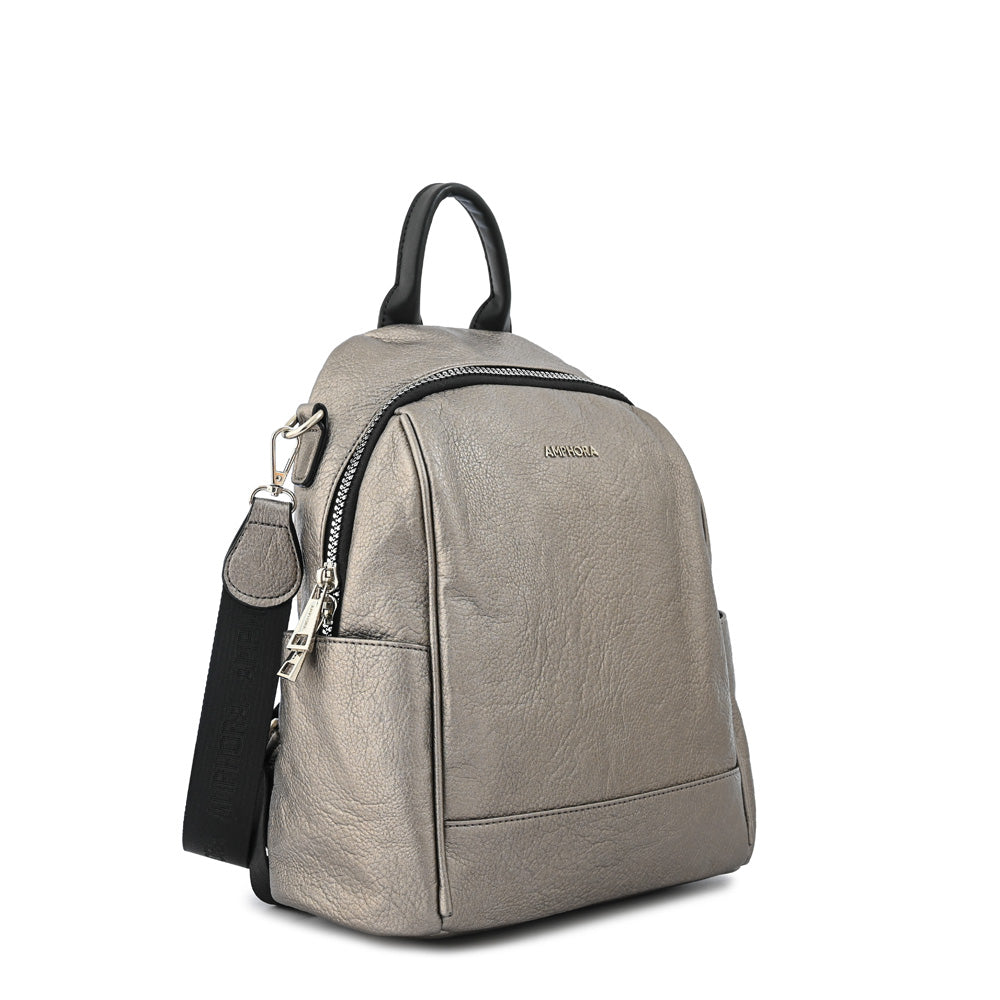 Dark silver medium large backpack