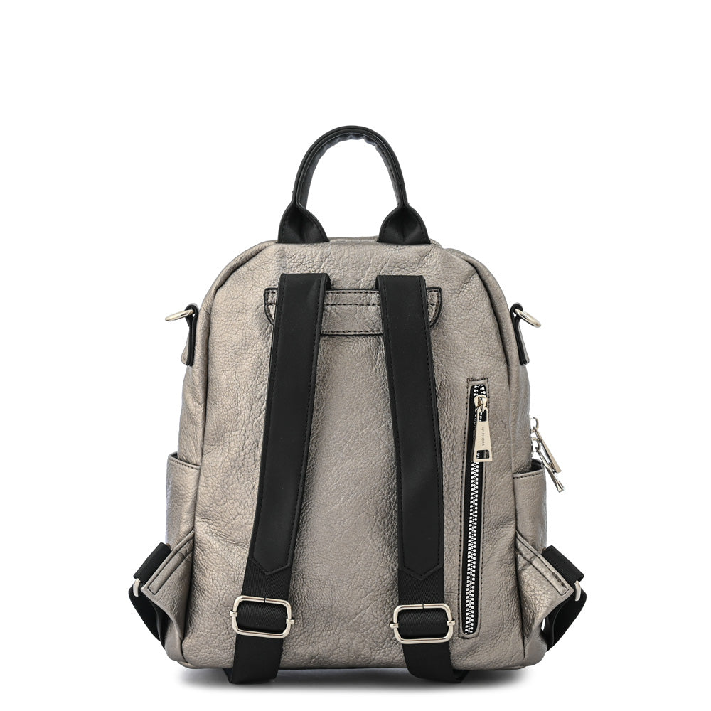 Dark silver medium large backpack