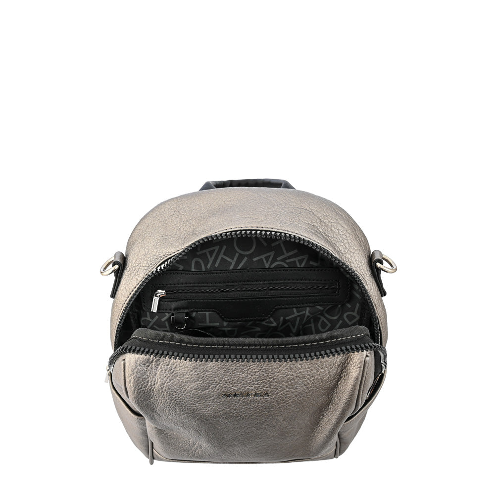 Dark silver medium large backpack