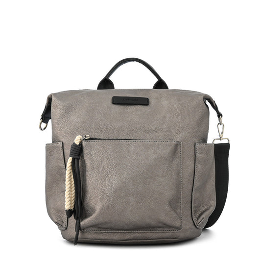Medium dark silver dove backpack