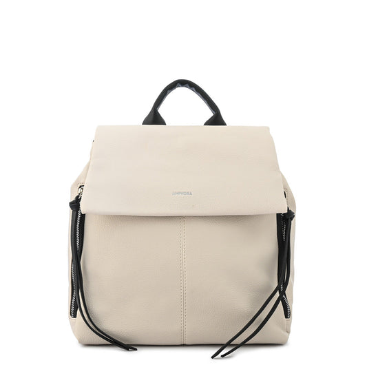 Medium julianne ecru white backpack