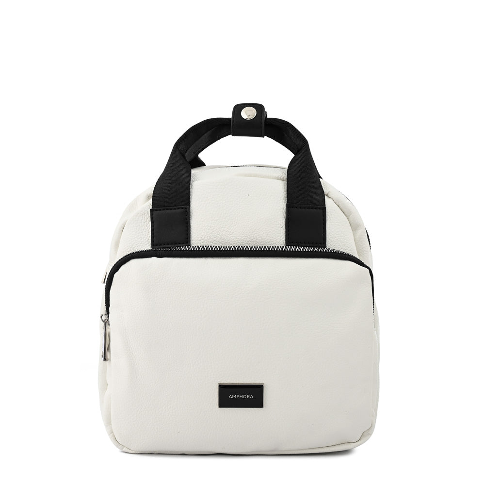 Lorraine medium white backpack