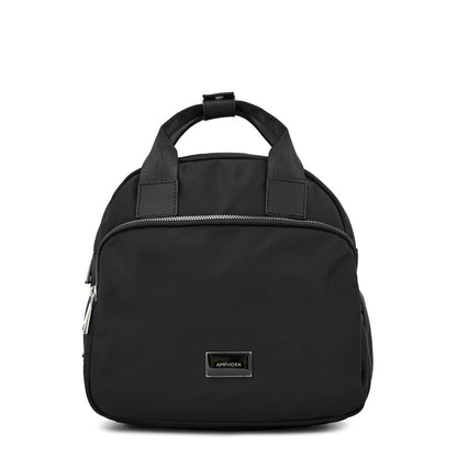 Lorraine Medium Textured Black Backpack