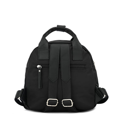 Lorraine Medium Textured Black Backpack