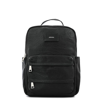 Madison Large Textured Black Backpack