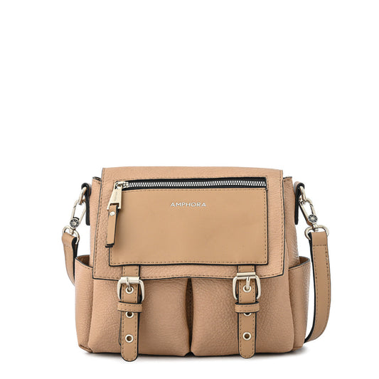 Medium Dark Beige Birgit Crossbody Wallet